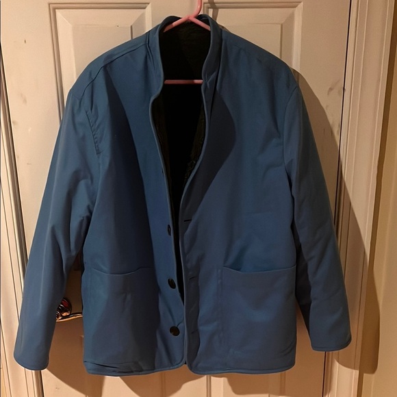 Zara Blue Lightweight Jacket with Notched Lapels - Picture 1 of 6